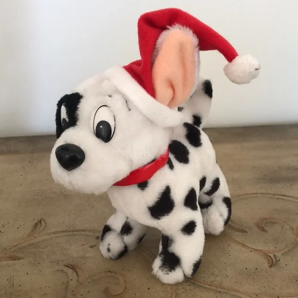 WALT DISNEY’S 101 DALMATIAN SANTA PLUSH PUPPY - Picture 2 of 6